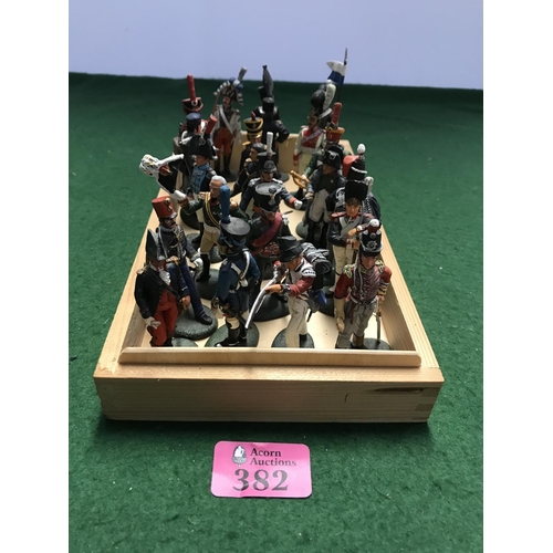 382 - 22 X COLLECTABLE DIECAST DELPRADO SOLDIERS