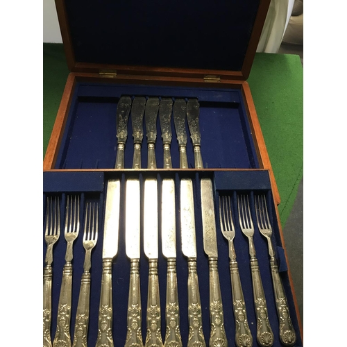 518 - CASED SET OF INCOMPLETE MAPPIN & WEBB CUTLERY