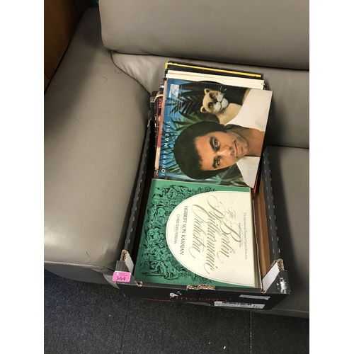 564 - LARGE BOX OF LPs