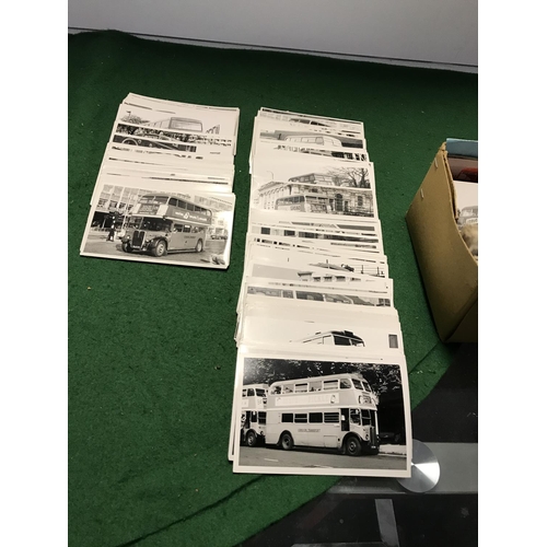 627 - LARGE COLLECTION OF BUS MEMORABILIA INC TICKETS, MAPS, BOOKS, LARGE QTY APPROX 200 BLACK & WHITE PHO... 