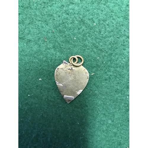 698 - VERY PRETTY HEART SHAPED ENAMEL PENDANT - BOX FOR DISPLAY ONLY