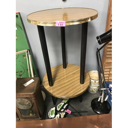 148 - LOVELY RETRO 2 TIER CIRCULAR TABLE - 72CMS H - COLLECTION ONLY OR ARRANGE OWN COURIER