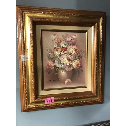 154 - FRAMED OIL ON CANVAS - SIGNED K. STONE - 38CMS X 44CMS