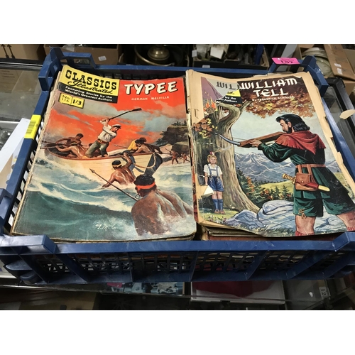 187 - APPROX 60+ CLASSICS ILLUSTRATED MAGS/COMICS FROM 1950s / 60s