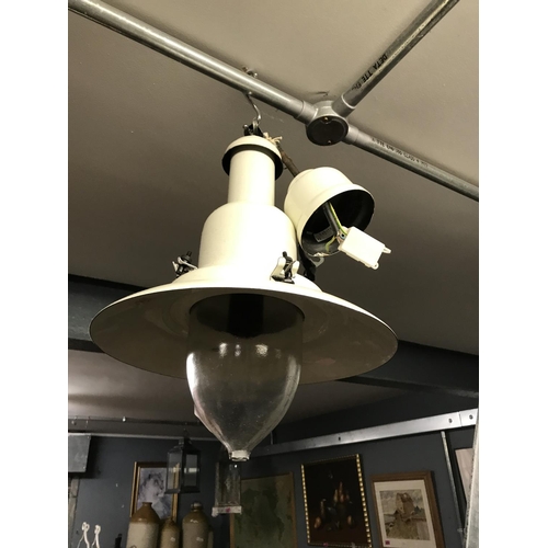 211 - INDUSTRIAL STYLE CEILING LIGHT - OVERALL DROP 40CMS - ELECTRICAL ITEMS SHOULD BE CHECKED BY A QUALIF... 