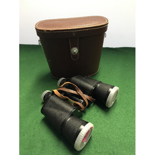 225 - CASED PAIR OF JAPANESE FIELD BINOCULARS