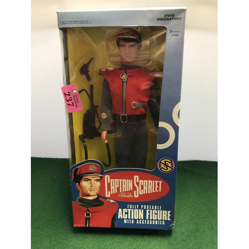 237 - BOXED VIVID IMAGINATIONS CAPTAIN SCARLETT FIGURE IN UNOPENED BOX