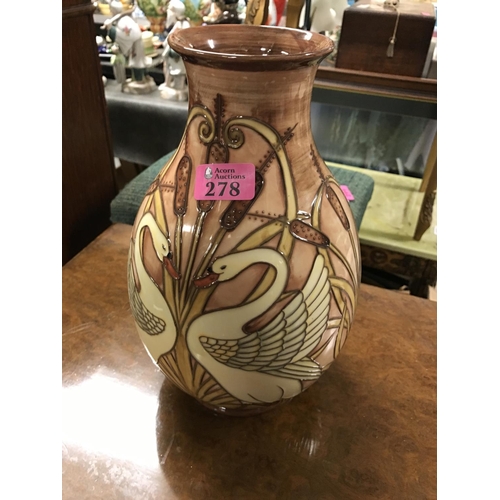 278 - LARGE TUPTON WARE VASE - 30CMS H