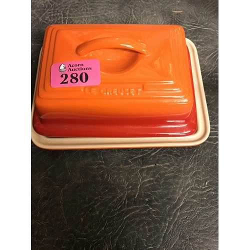 280 - LE CREUSET BUTTER DISH