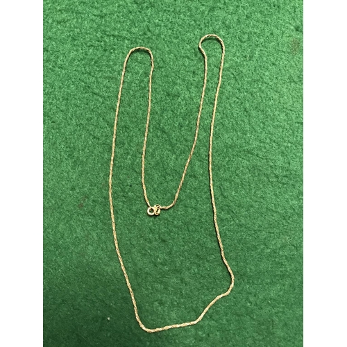 89 - 750 18CT GOLD CHAIN - WEIGHT 5.7GRMS