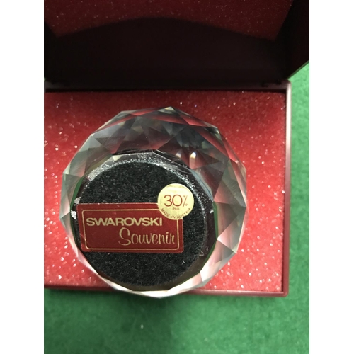 94 - BOXED SWAROVSKI GLASS PAPERWEIGHT