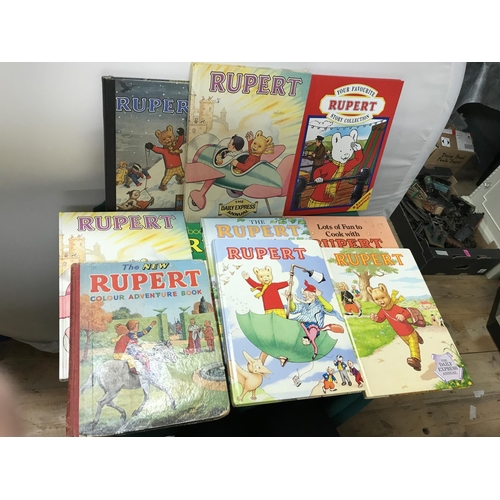 732B - BOX OF VINTAGE RUPERT ANNUALS