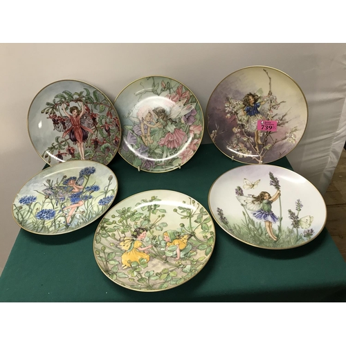 739B - 12 X LOVELY LTD ED HEINRISH VILLEROY & BOCH COLLECTABLE FAIRY PLATES - INSPIRED BY THE WORKS OF CICE... 