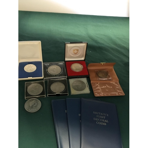 151 - QTY OF VARIOUS COINS - MAINLY COMMEMORATIVE