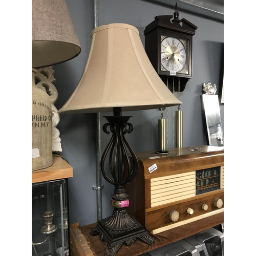 159 - LOVELY TABLE LAMP WITH SHADE - 80CMS H -  ELECTRICAL ITEMS SHOULD BE CHECKED BY A QUALIFIED ELECTRIC... 