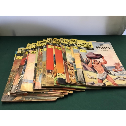 203 - 22 OF VINTAGE CLASSICS ILLUSTRATED COMICS