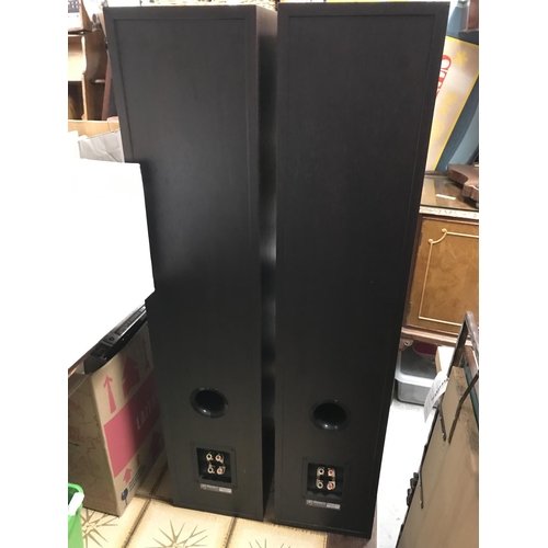 232 - A PAIR OF TANNOY MERCURY V4 SPEAKERS - 97CMS H - COLLECTION ONLY OR ARRANGE OWN COURIER -  ELECTRICA... 