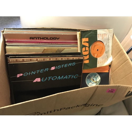 236 - LARGE QTY OF LPs & 45s INC THE PIONEERS, BLONDIE, BOB MARLEY, UB40 ETC, ETC