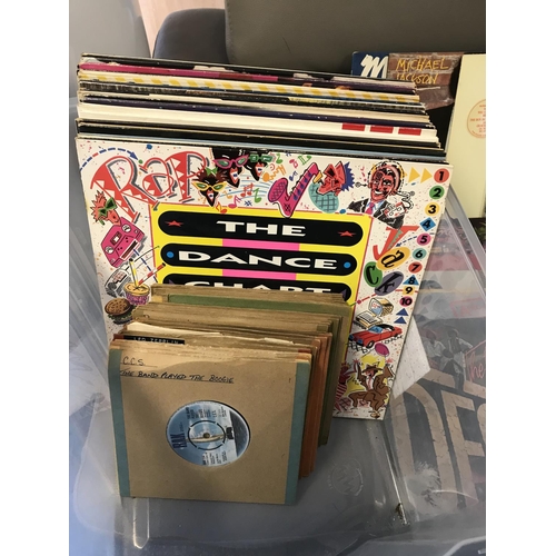 427 - BOX OF LPs & 45s approx 70 INC SOFT CELL, THE STYLE COUNCIL, SISTER SLEDGE ETC ETC