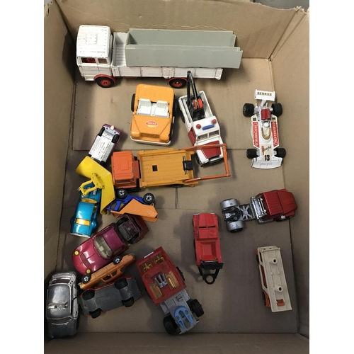 432 - BOX OF MAINLY DIECAST VEHICLES INC DINKY ETC