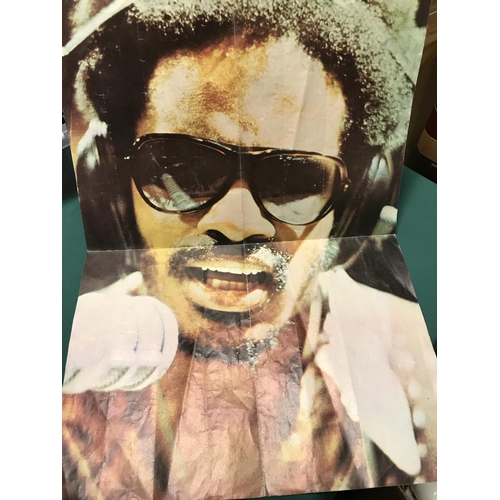 489 - STEVIE WONDER AT THE RAINBOW THEATRE CONCERT - SIGNED POSTER