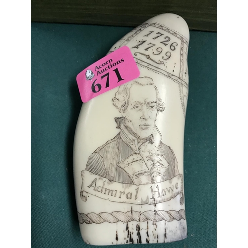 671 - REPRODUCTION SCRIMSHAW