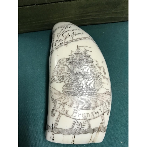 671 - REPRODUCTION SCRIMSHAW