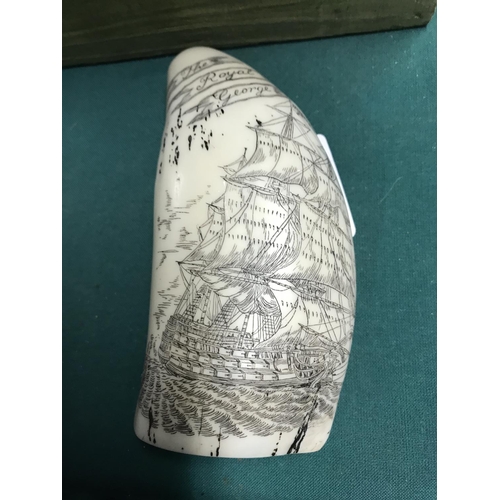 672 - REPRODUCTION SCRIMSHAW