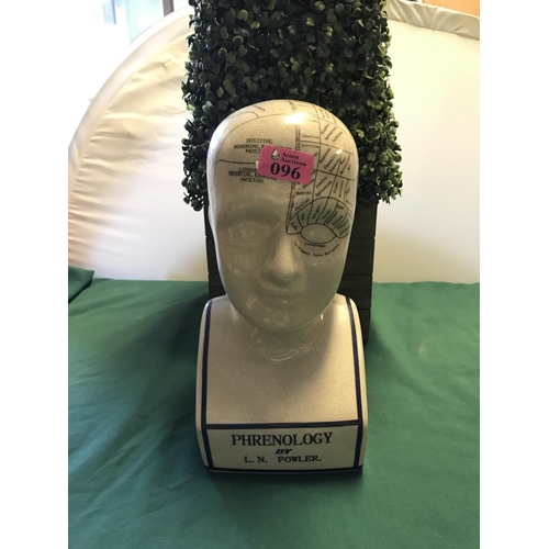 96 - LARGE PHRENOLOGY HEAD STANDING 30CMS H