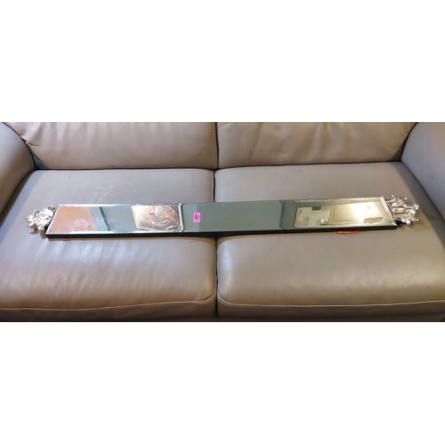 160 - DECORATIVE LONG MIRROR - 13CMS W X 120CMS H