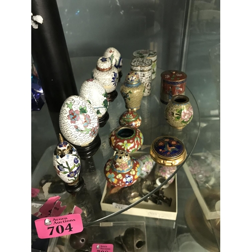 704 - 14 X SMALL CLOISSONE ITEMS