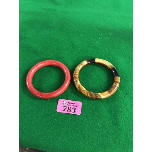 783 - 2 X ORIENTAL BANGLES