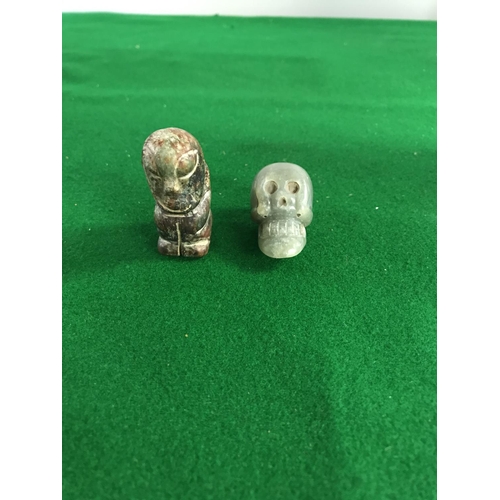 790 - ORIENTAL DEITY & JADE SKULL