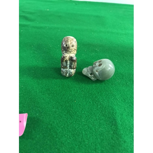 790 - ORIENTAL DEITY & JADE SKULL