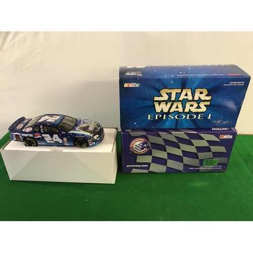 900 - BOXED ORIGINAL UNUSED STARWARS EPISODE 1 NASCAR DIECAST 1999 LTD ED RACING CAR