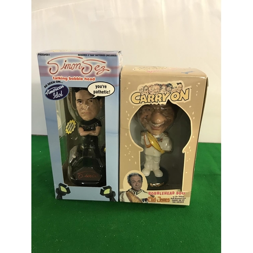 903 - 2 X BOXED VINTAGE BOBBLE HEAD FIGURES