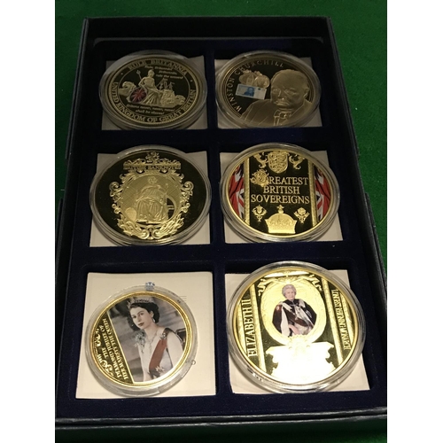 166 - 6 X COMMEMORATIVE PROOF COLLECTORS COINS WITH CERTS