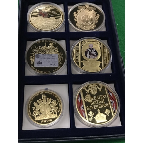 166 - 6 X COMMEMORATIVE PROOF COLLECTORS COINS WITH CERTS