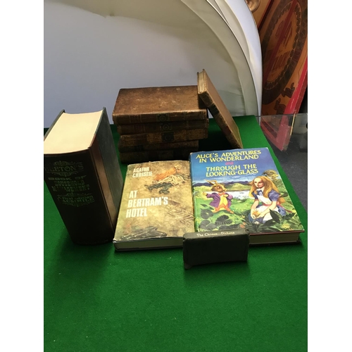 170 - 3 X EARLY TALES OF THE CASTLE BOOKS, MRS BEETONS HOUSEHOLD MANAGEMENT BOOK, 3 X THE WORKS OF TENNISO... 