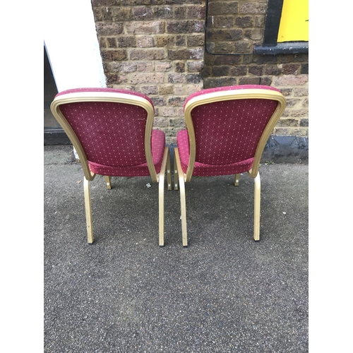 195 - PAIR OF CHAIRS FROM WESTHAM VIP LOUNGE - COLLECTION ONLY OR ARRANGE OWN COURIER