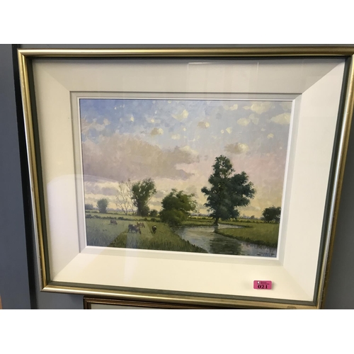 21 - FRAMED & GLAZED OIL - SIGNED PADRAIG LYNCH - 64CMS X 54CMS - COLLECTION ONLY OR ARRANGE OWN COURIER