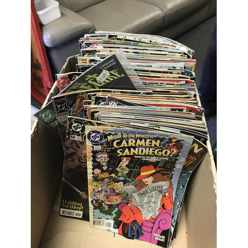 239 - VERY LARGE QTY OF DC COMICS INC STEEL, TAKION, TITANS, SUPERGIRL, CARMEN SANDIEGO ETC, ETC - APPROX ... 