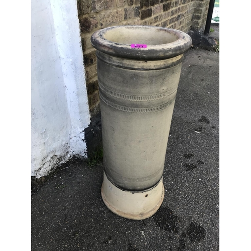 31 - LOVELY EARLY CHIMNEY POT - GREAT FOR PLANTS TO CASCADE IN THE GARDEN - 76CMS H - COLLECTION ONLY OR ... 