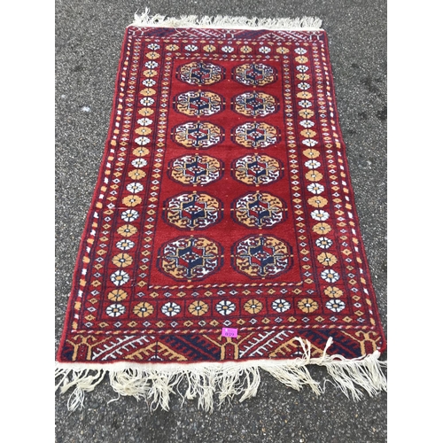39 - PATTERNED RUG - USED CONDITION - 80CMS X 125CMS