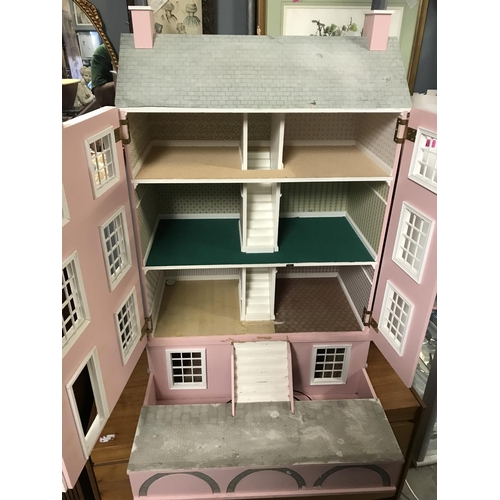 50 - LOVELY KIT MADE DOLLS HOUSE - OVERALL 62CMS W X 106CMS H X 60CMS D - COLLECTION ONLY OR ARRANGE OWN ... 