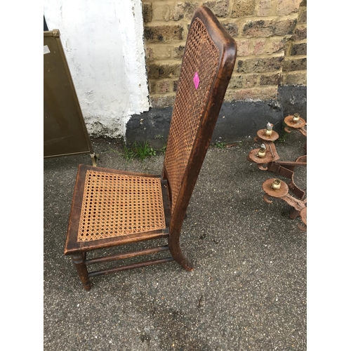 462 - VINTAGE WOODEN CHILDS HIGHBACK CHAIR - COLLECTION ONLY OR ARRANGE OWN COURIER