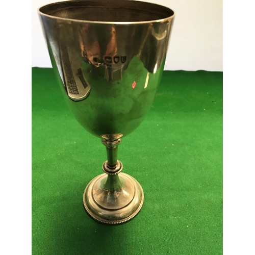 504 - LOVELY 1935 PRESENTED SILVER HALLMARKED GOLF TROPHY - 177GRMS