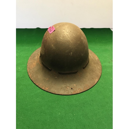 593 - WW11 CIVIAL DEFENCE HELMET WITH LINER