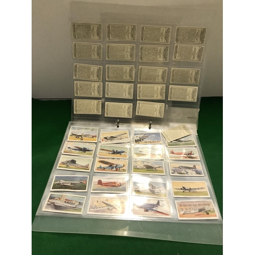 618 - ALBUM OF APPROX 64 VINTAGE TURKISH CIGARETTE COLLECTORS CARDS & QTY OF JOHN PLAYER AIRCRAFT CIGARETT... 