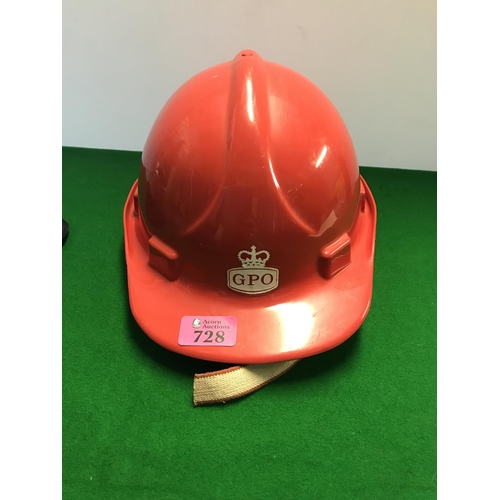 728 - VINTAGE GPO HELMET